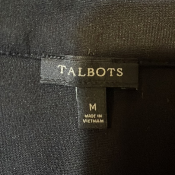 Black Talbots Knit Top w/ black Jeweled Buttons Size Medium - Picture 5 of 6